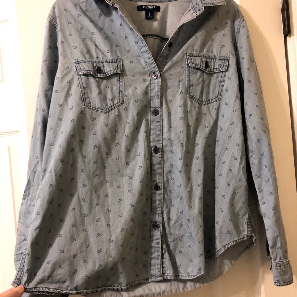 Old Navy Anchor Button Down